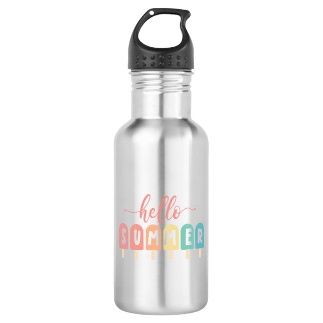 Hello Summer Pastel Popsicles 532 Ml Water Bottle (Front)