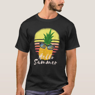 Hello Summer Pineapple Sunglasses Funny pineapple T-Shirt