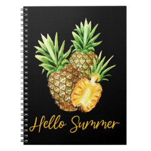 Hello Summer Pineapple Tropical Fruit Notebook