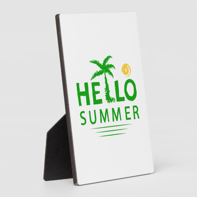 Hello Summer Plaque (Side)