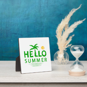 Hello Summer Plaque