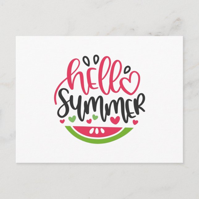 Hello summer postcard (Front)