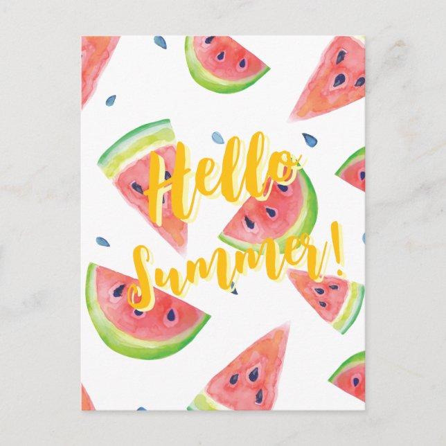 Hello Summer Postcard (Front)