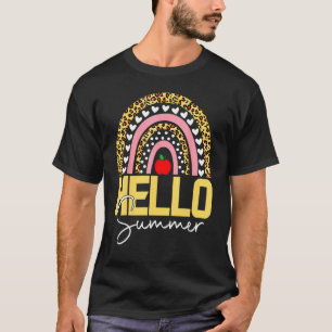 Hello Summer Rainbow Leopard 2 T-Shirt