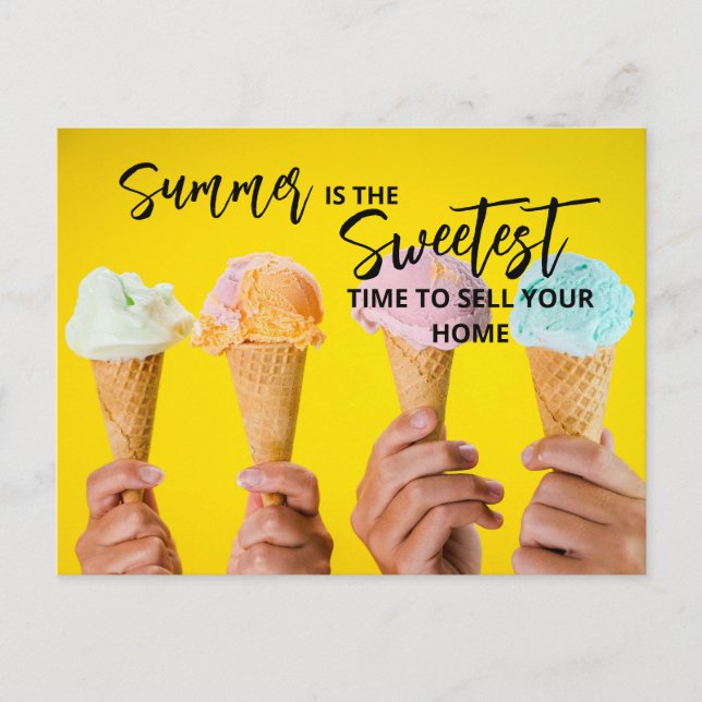 Hello Summer! | Real Estate Marketing Postcard (Front)