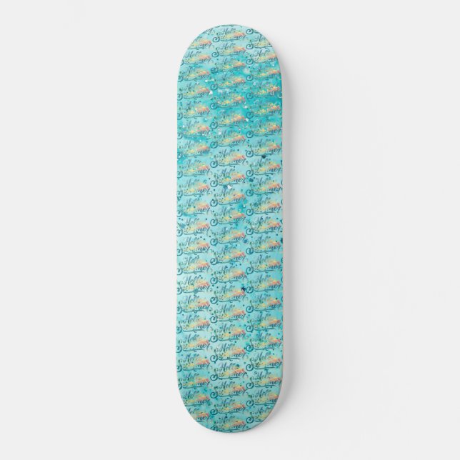 Hello Summer Skateboard (Front)