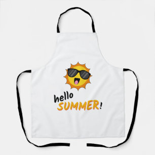 Hello Summer Sun with Sunglasses Apron