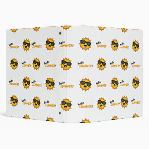 Hello Summer Sun with Sunglasses Binder