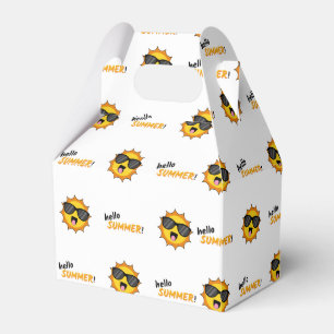 Hello Summer Sun with Sunglasses Favor Box