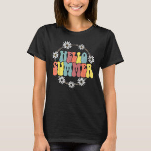 Hello Summer Sunflower Family Vacation Hawaii Beac T-Shirt
