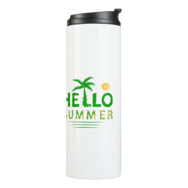 Hello Summer Thermal Tumbler (Rotated Left)