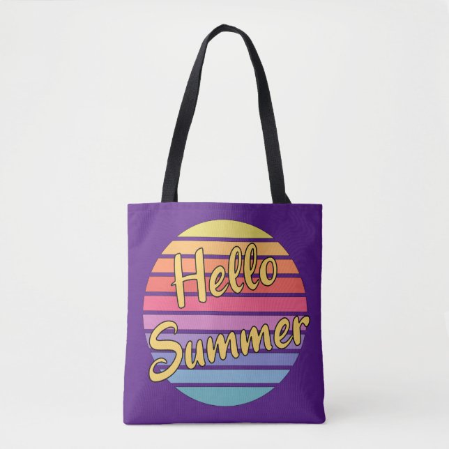 Hello Summer Tote Bag (Front)