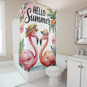 Hello Summer Tropical Flamingos & Sunny Splash