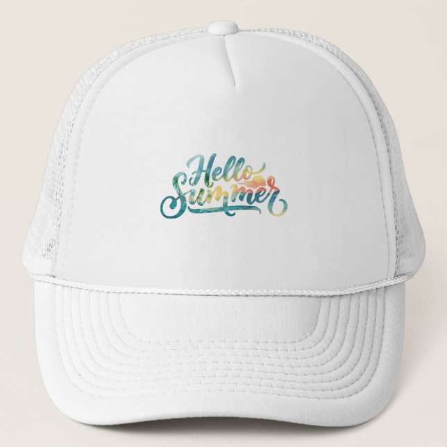 Hello Summer Trucker Hat (Front)