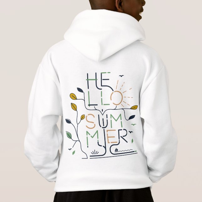 HELLO SUMMER VIBES – Minimal Monoline (Back)