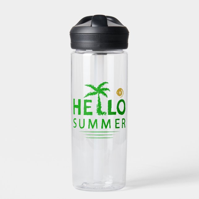 Hello Summer Water Bottle (Front)