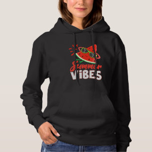 Hello Summer Watermelon With Sunglasses Hoodie