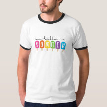 Hello Summer with Colourful Text
