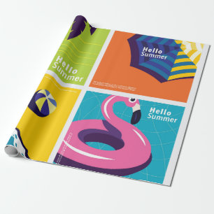 Hello summer wrapping paper