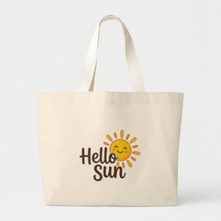 Hello Sun Large Tote Bag