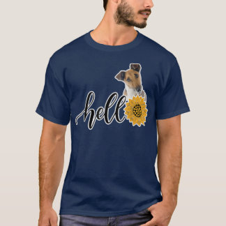 Hello Sunflower Fo Terrier (Smooth)  T-Shirt