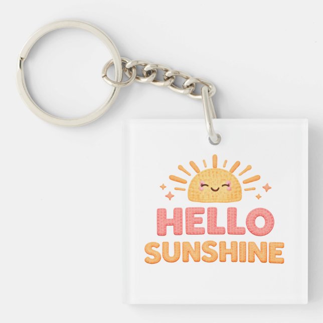 Hello Sunshin Keychain (Front)