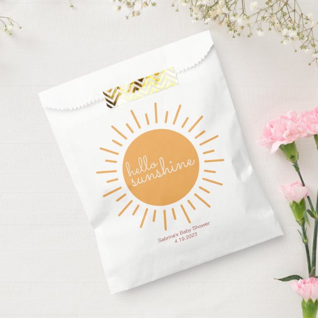 Hello Sunshine Baby Shower  Favour Bag (Sealed)