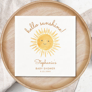 Hello Sunshine Baby Shower Napkin