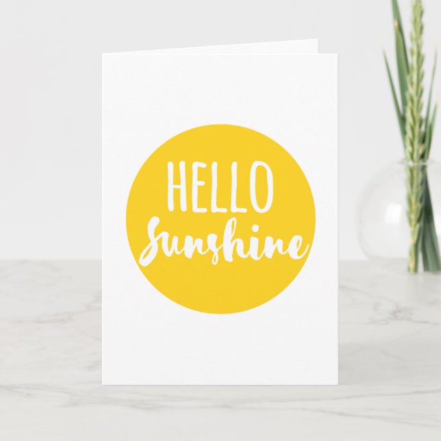 Hello Sunshine Card (Front)