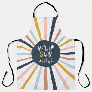 Hello Sunshine: Colourful Childish Typography Apron