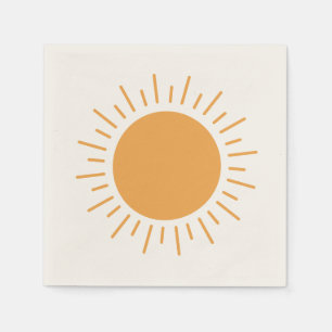 Hello sunshine cute boho shower napkins