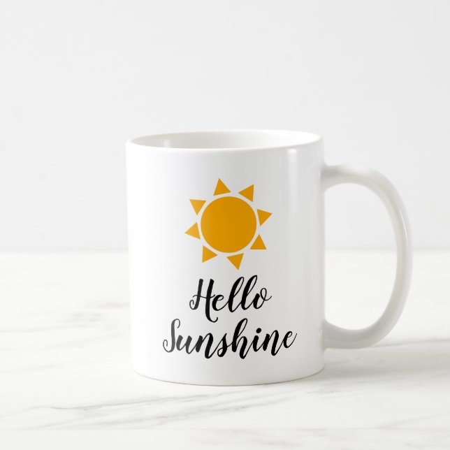 Hello Sunshine cute summer vibes coffee mug (Right)