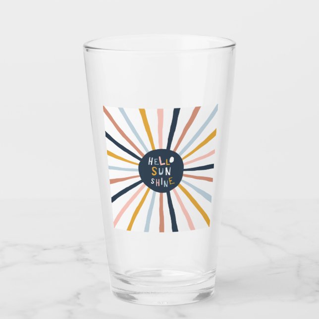 Hello Sunshine Glass (Front)