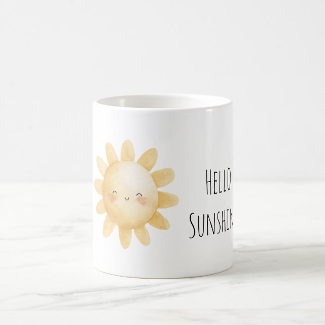 Hello Sunshine Happy Sun Coffee Mug (Center)
