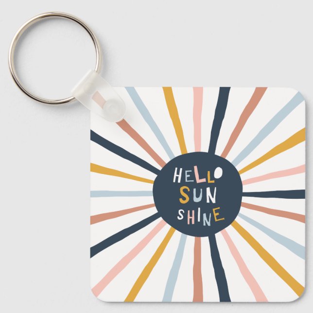 Hello Sunshine Keychain (Front)