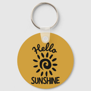 Hello Sunshine  Keychain