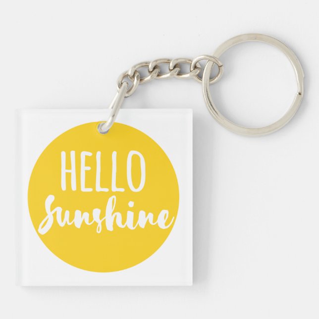 Hello Sunshine Keychain (Back)