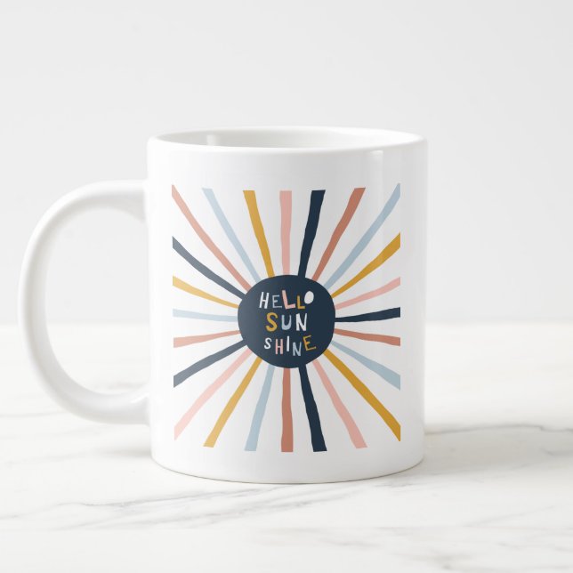 Hello Sunshine Large Coffee Mug (Left)