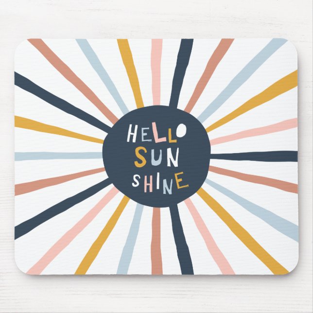 Hello Sunshine Mouse Pad (Front)