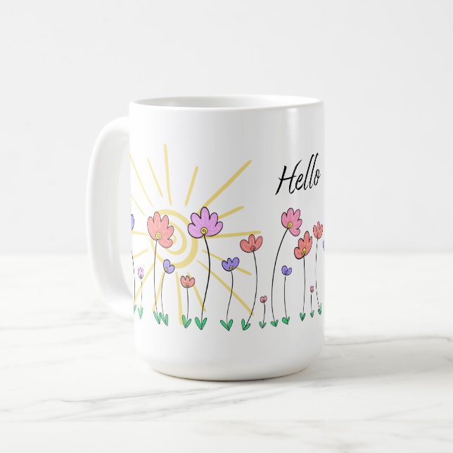 Hello Sunshine Mug (Front Left)