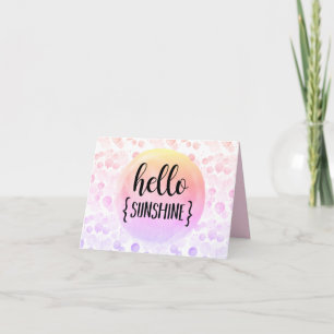 Hello Sunshine Note Card