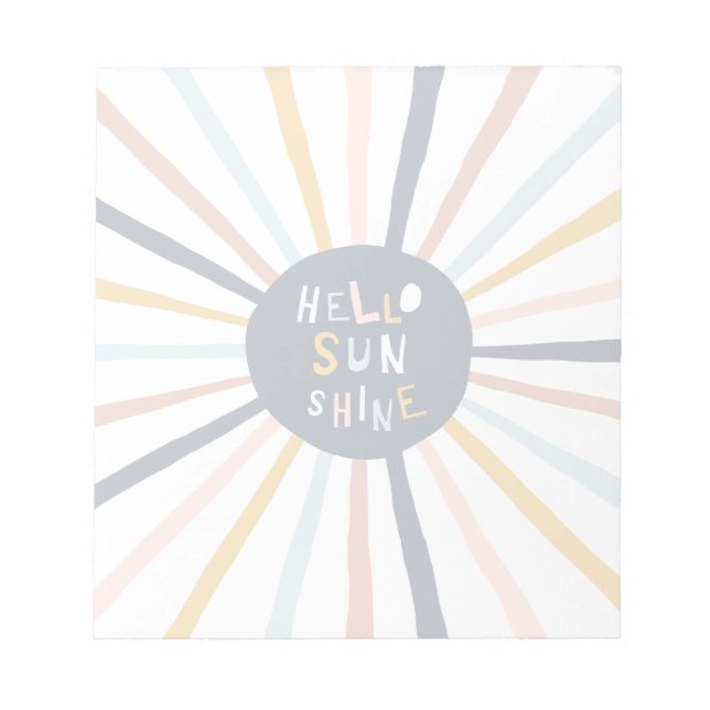 Hello Sunshine Notepad (Front)