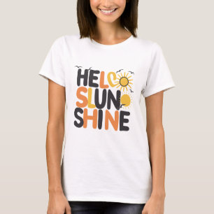 Hello Sunshine Original Lettering Sun Tee