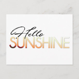 Hello Sunshine Postcard