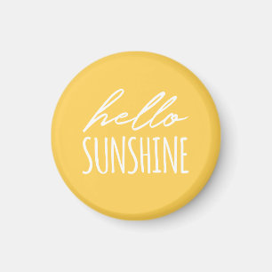 Hello Sunshine Sunny Yellow Magnet