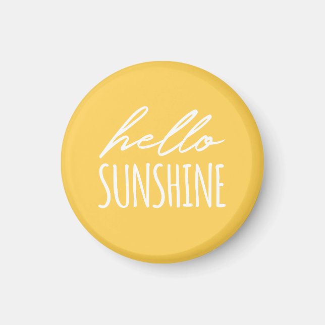 Hello Sunshine Sunny Yellow Magnet (Devant)