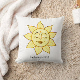 Hello Sunshine Throw Pillow