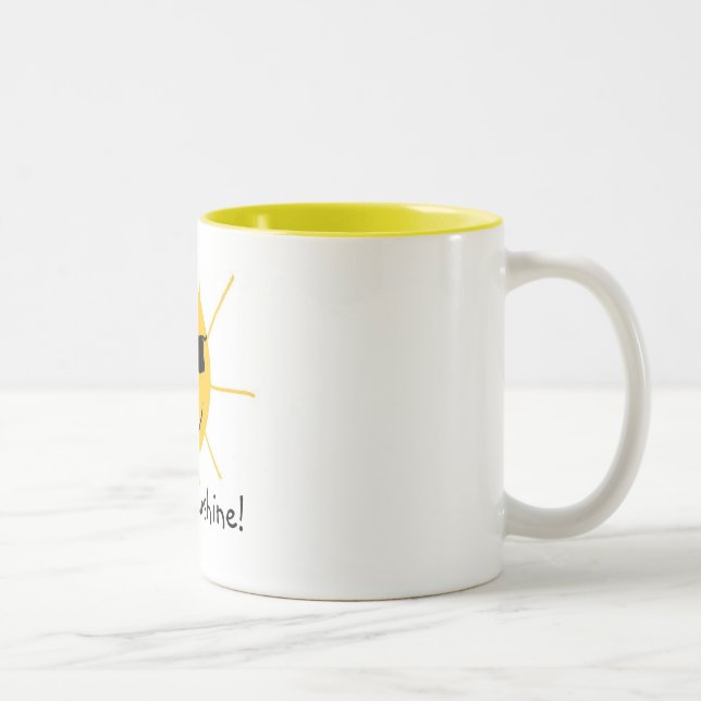 Hello, Sunshine! Two-Tone Coffee Mug (Right)
