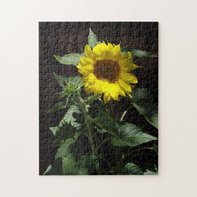 Hello Sunshine Yellow Sunflower Puzzle (Vertical)