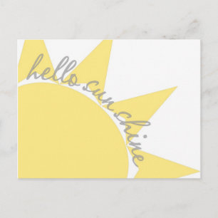 hello sunshire carte postale